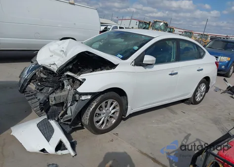 2019 Nissan Sentra Sv z USA, uszkodzony, nr VIN 3N1AB7APXKY401988